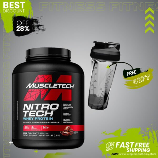 MuscleTech Nitro-Tech® Whey Protein Milk Chocolate 1.81 kg