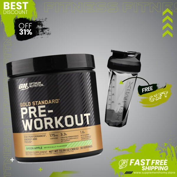 Optimum Nutrition Gold Standard® Pre-Workout Green Apple 10.58 oz 300 g