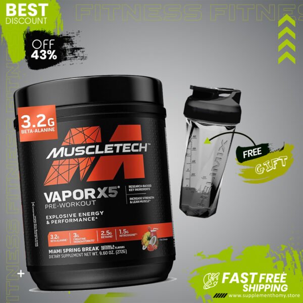 MuscleTech VaporX5® Pre-Workout Miami Spring Break 9.6 oz 272 g