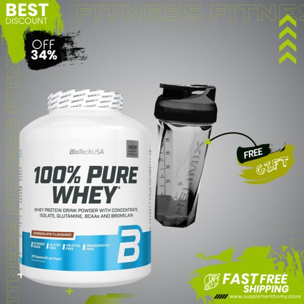 BioTechUSA 100% PURE WHEY Chocolate 2.27kg